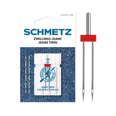 AIGUILLE MACHINE DOUBLE JEANS 4 MM