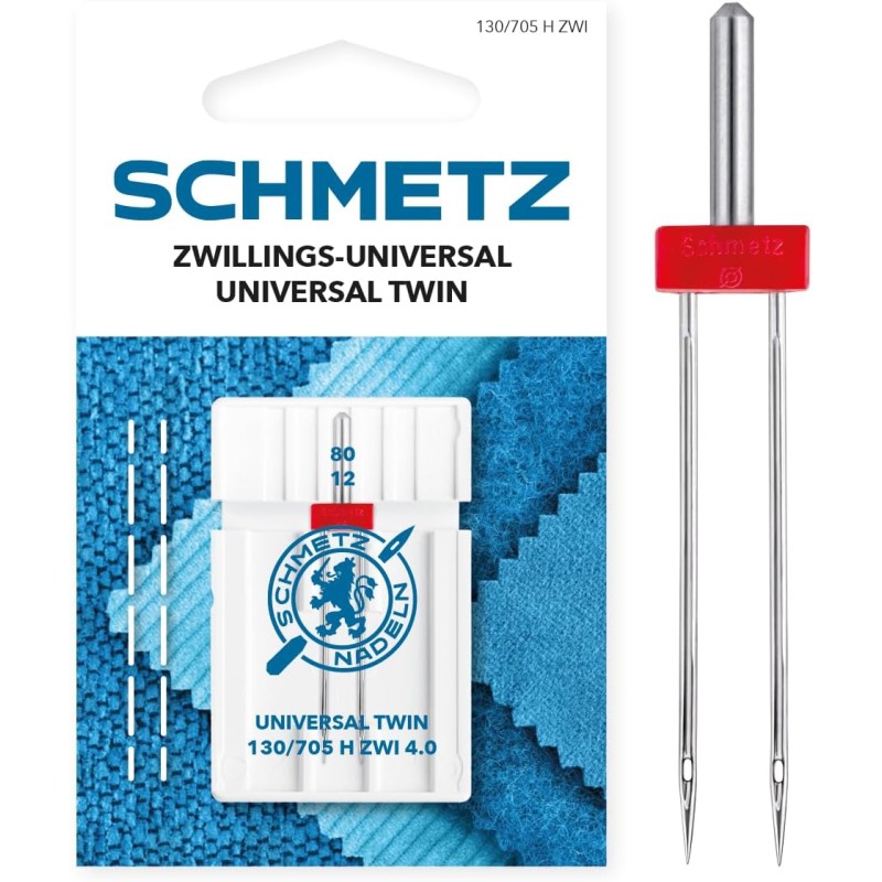 AIGUILLE MACHINE DOUBLE UNIVERSELLE 4MM 80