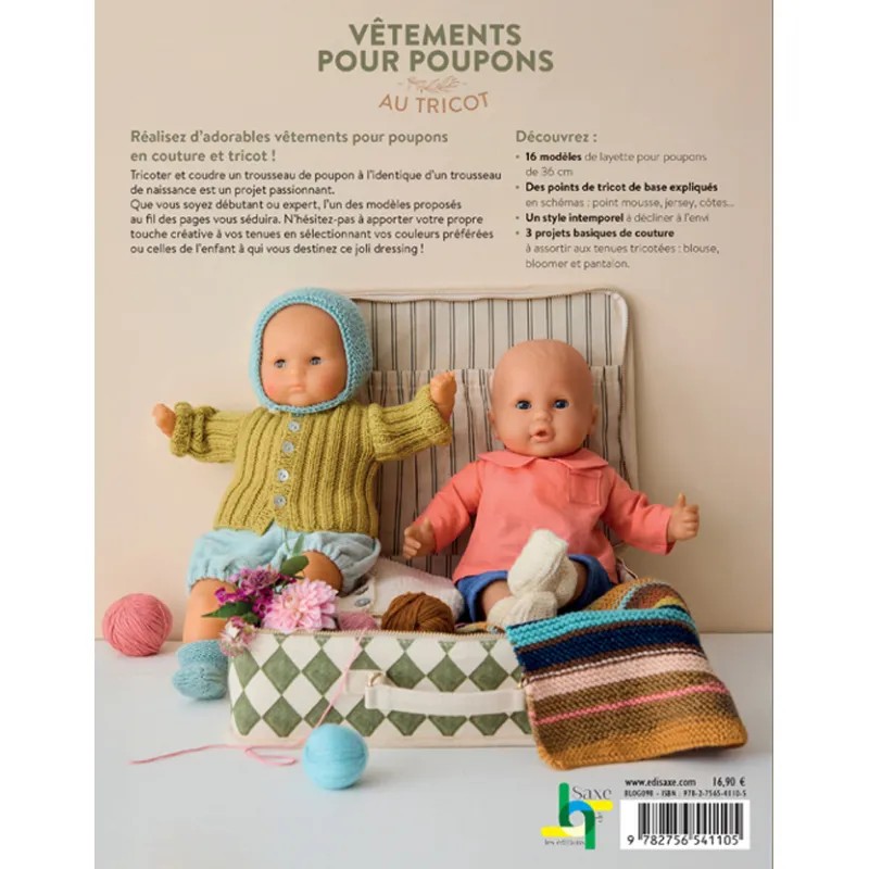 VÊTEMMENTS POUR POUPONS AU TRICOT