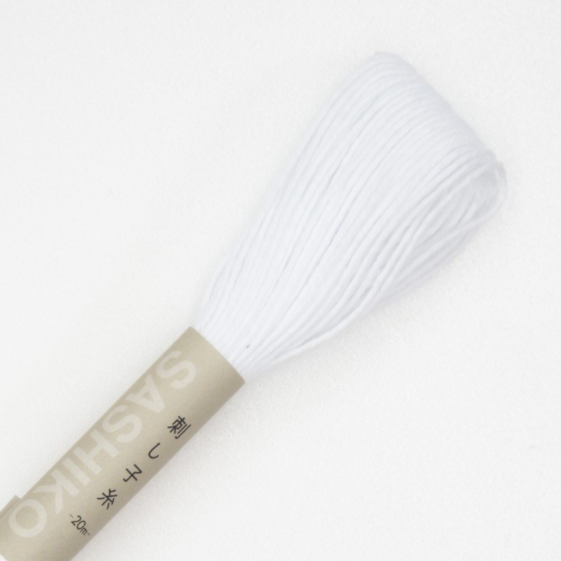 FIL SASHIKO UNI COL 1 BLANC 20 M