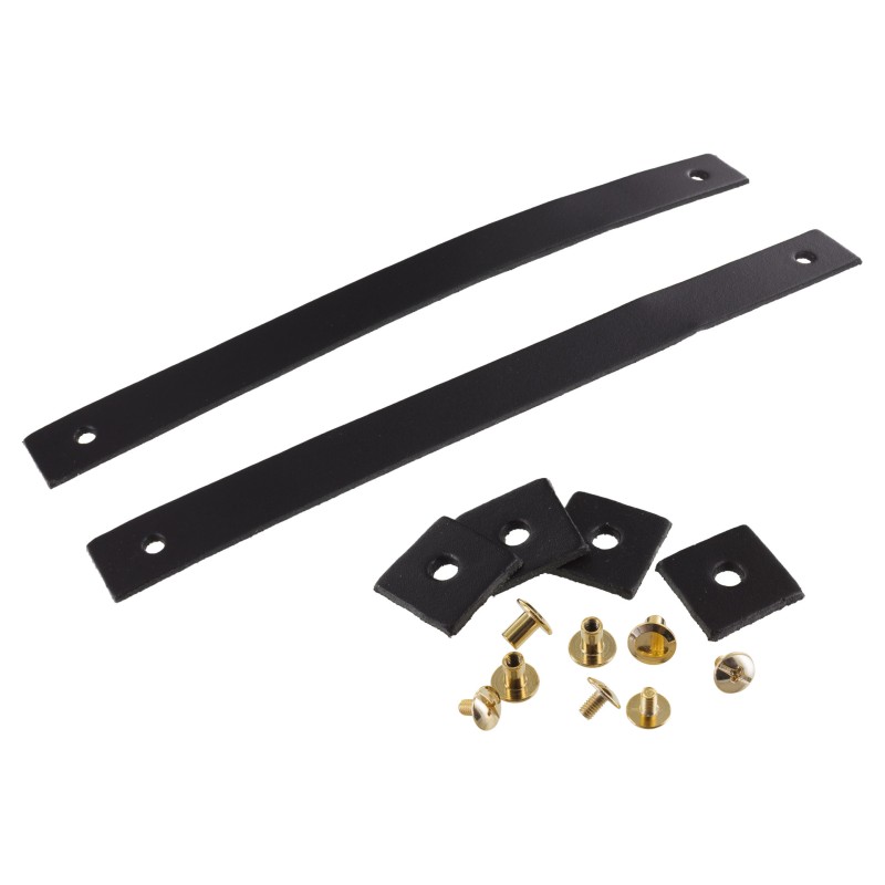 POIGNÉES EN CUIR  NOIR