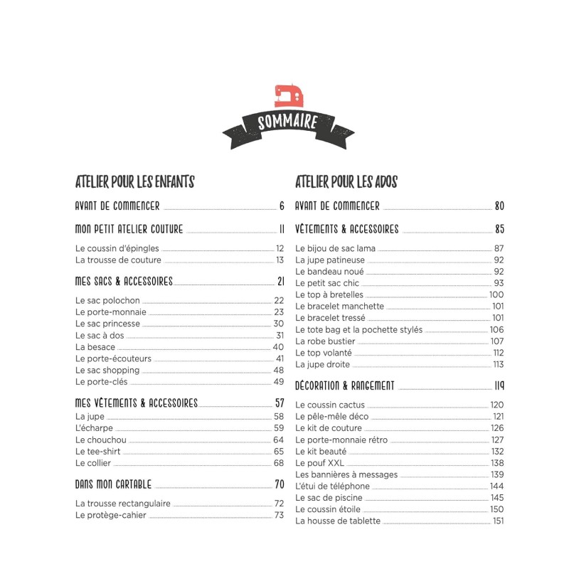 MACHINE À COUDRE POUR LES ENFANTS ET LES ADOS