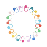 Marqueurs pour tricot et crochet - lot de 20