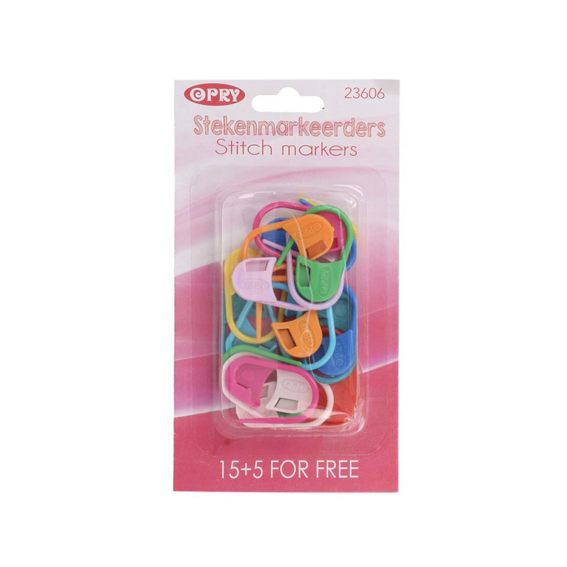 Marqueurs pour tricot et crochet - lot de 20