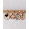 ANNEAUX MARQUEURS CHAT TASSE DONUT