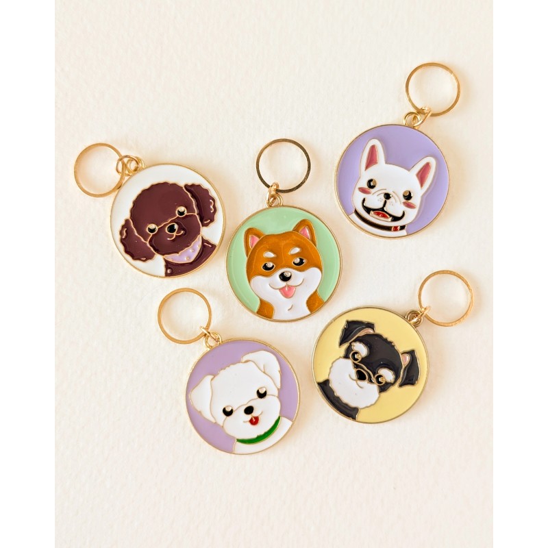 ANNEAUX MARQUEURS CHIENS ROND