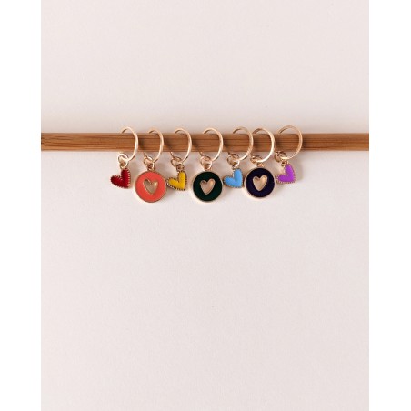 ANNEAUX MARQUEURS COEURS MULTICO