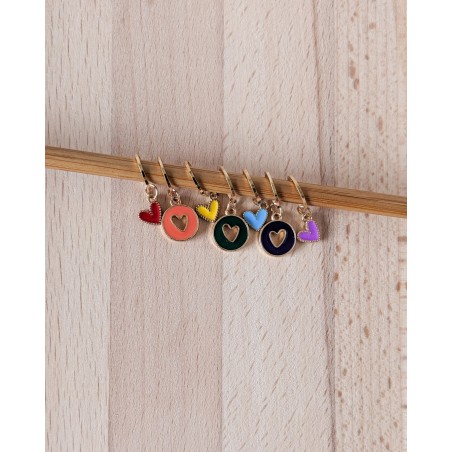 ANNEAUX MARQUEURS COEURS MULTICO