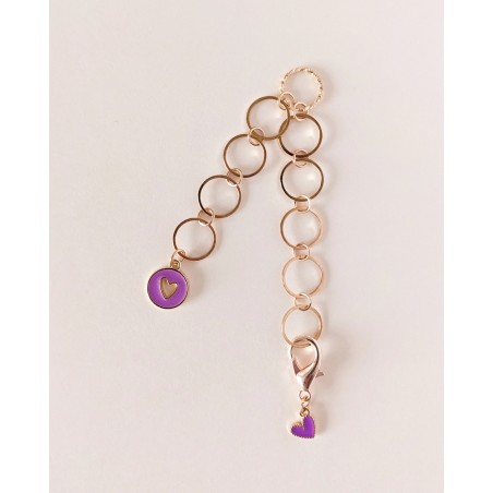 COMPTE-RANGS PETITS COEURS VIOLET