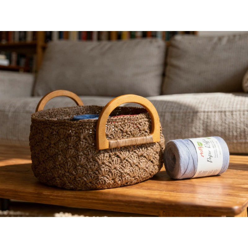 Fil Stafil en raphia naturel - marron