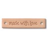 Etiquette en Cuir "Made with Love" - Prym