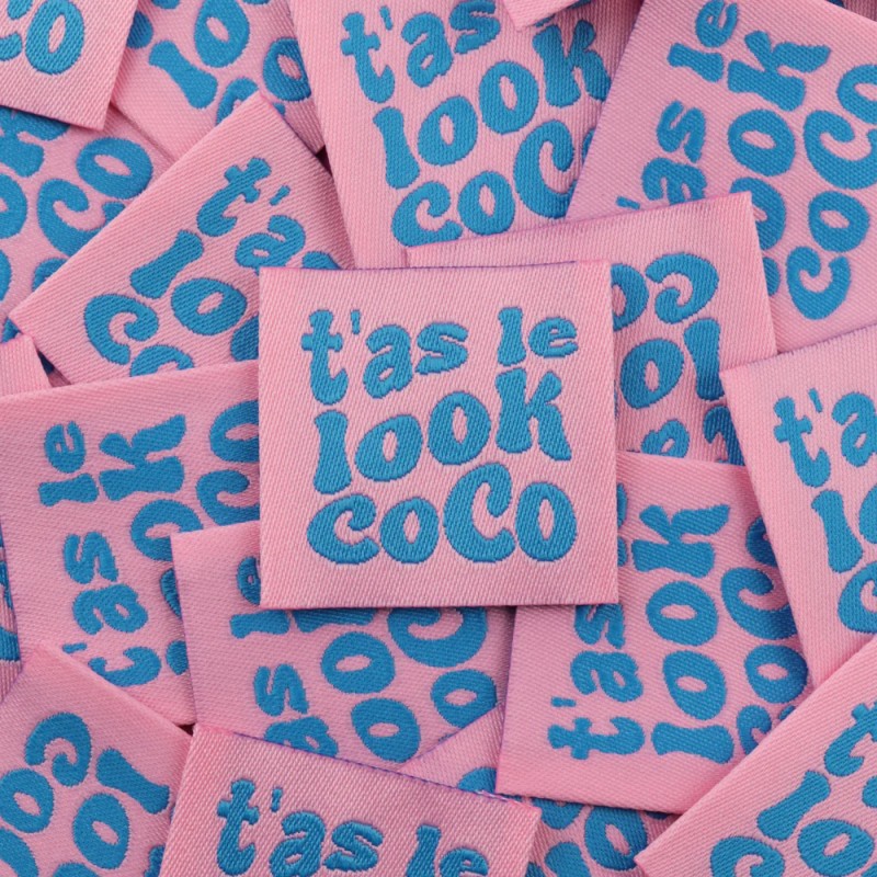 ÉTIQUETTE À COUDRE "T'as le look coco"