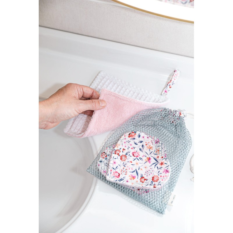 KIT LINGETTES COEUR FANNY bleu