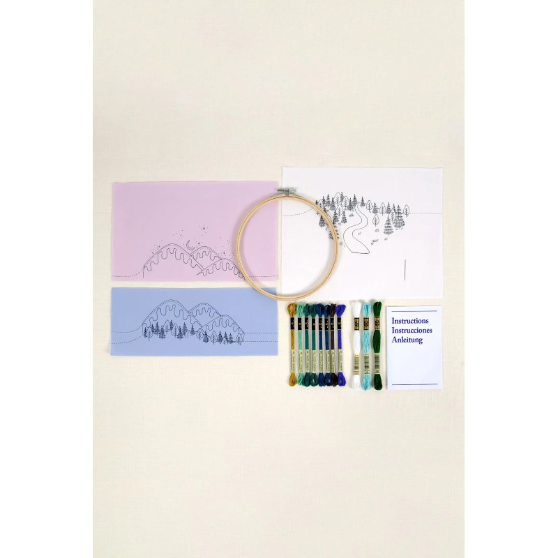 KIT BRODERIE PAYSAGE HIVERNAL
