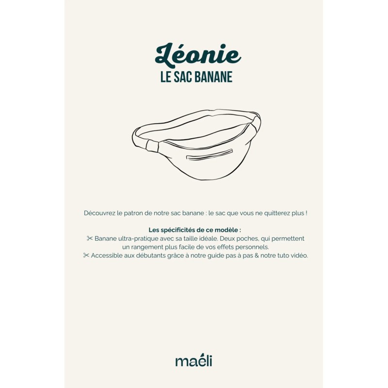 Patron Le sac banane, Léonie