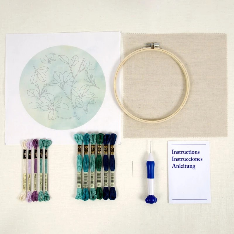 Kit broderie punch needle - DMC - Balade dans la jungle