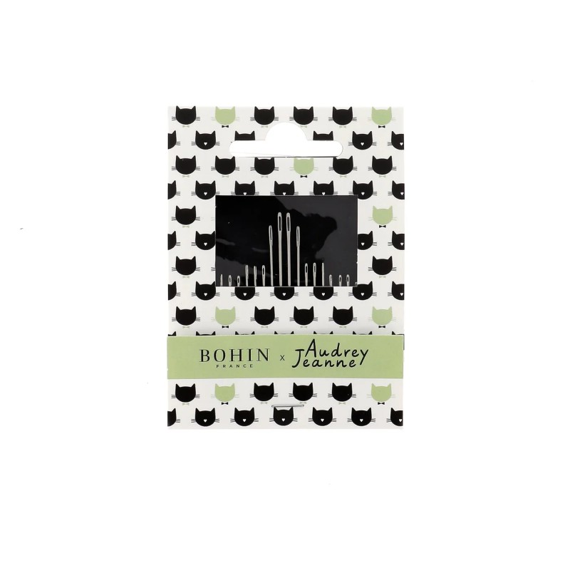 Carnet de 20 aiguilles à coudre et à repriser Audrey Jeanne