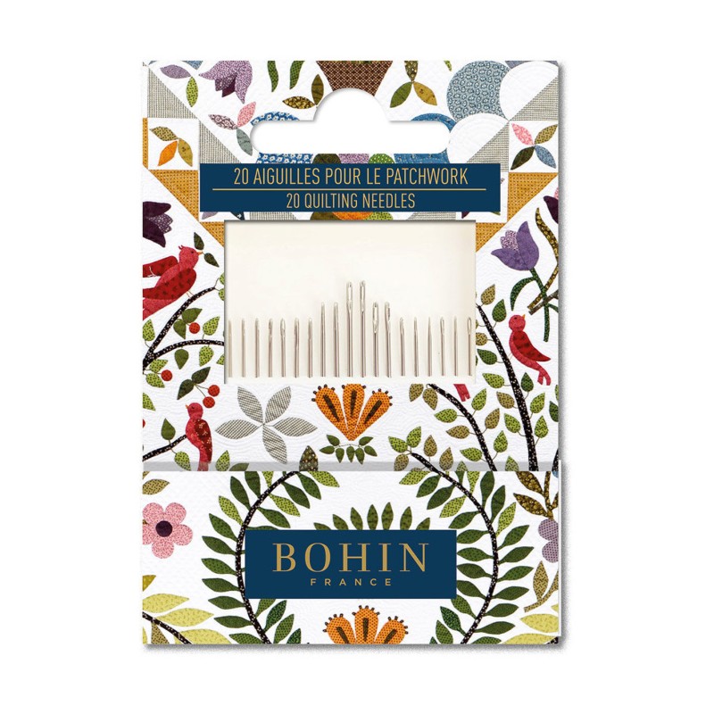 Carnet de 20 aiguilles pour le patchwork
