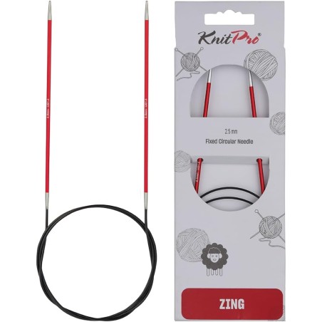 AIGUILLES CIRCULAIRES FIXES 60CM ZING