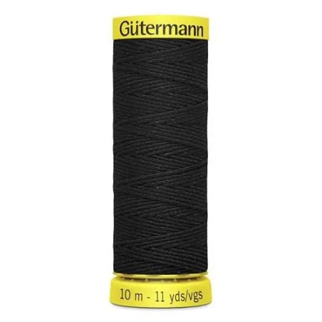 Fil Elastique Gutermann 10 m - N°4017 Noir