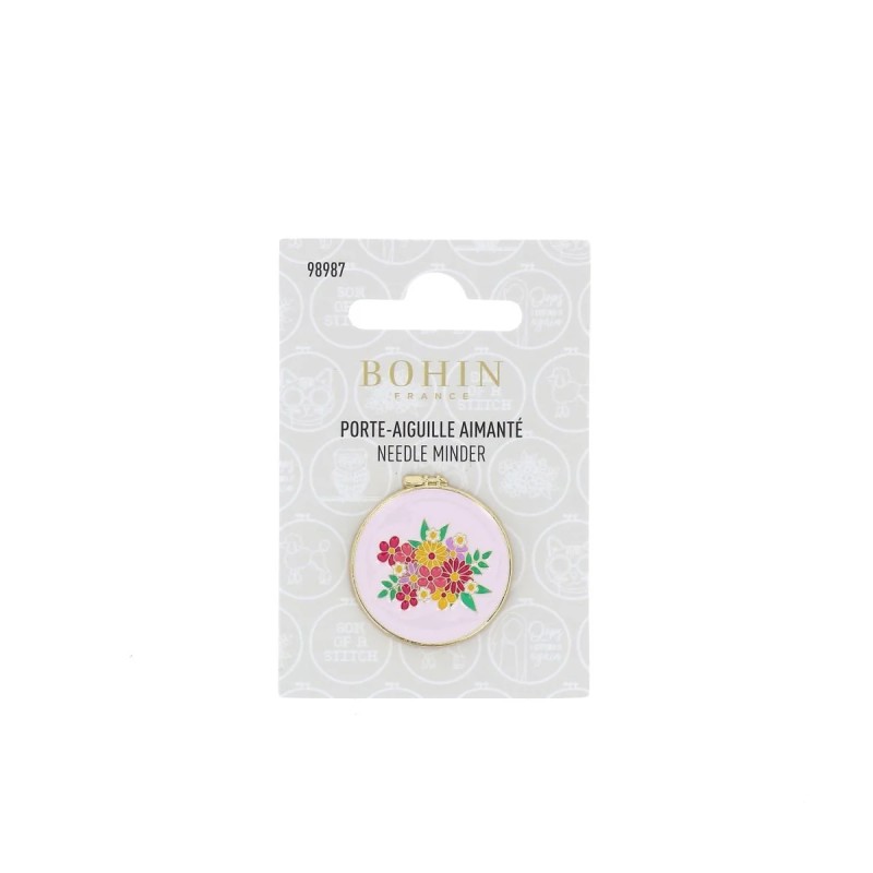 PORTE AIGUILLE AIMANTÉ FLEURS