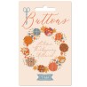 LOT BOUTONS X10 10 ET 12MM TILDA AUTUMN