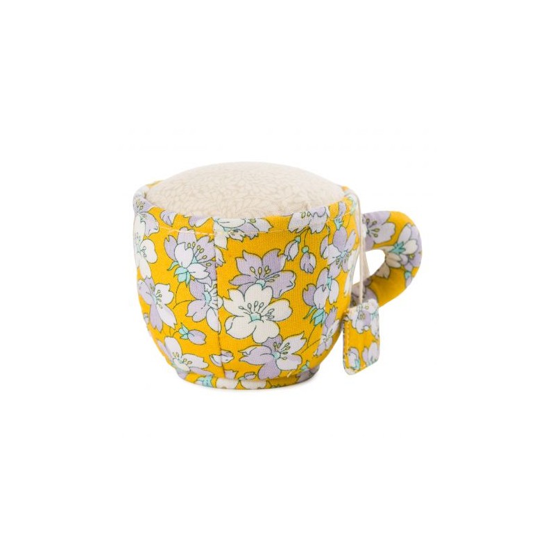 PIQUE EPINGLES TASSE LIBERTY JAUNE