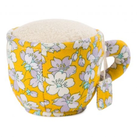 PIQUE EPINGLES TASSE LIBERTY JAUNE