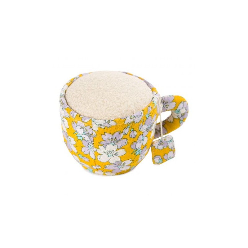 PIQUE EPINGLES TASSE LIBERTY JAUNE