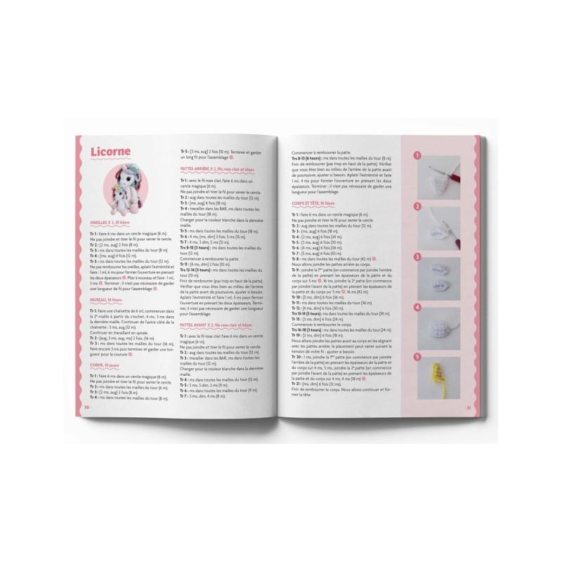 LIVRE AMIGURUMIS EN FIL CHENILLE