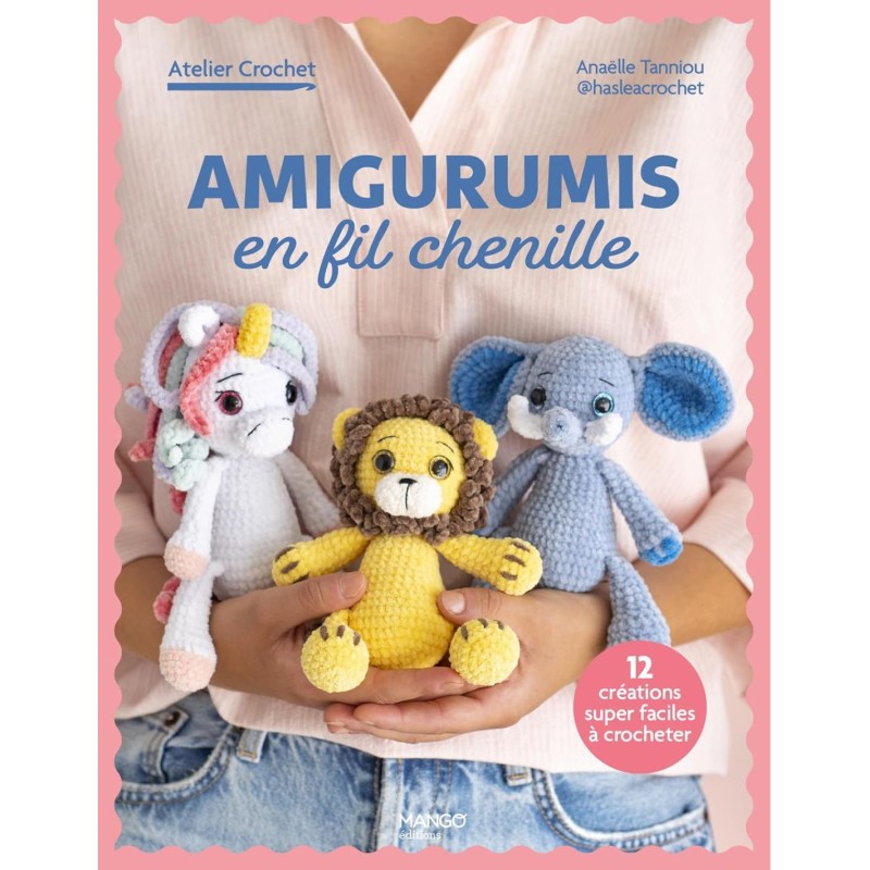 LIVRE AMIGURUMIS EN FIL CHENILLE
