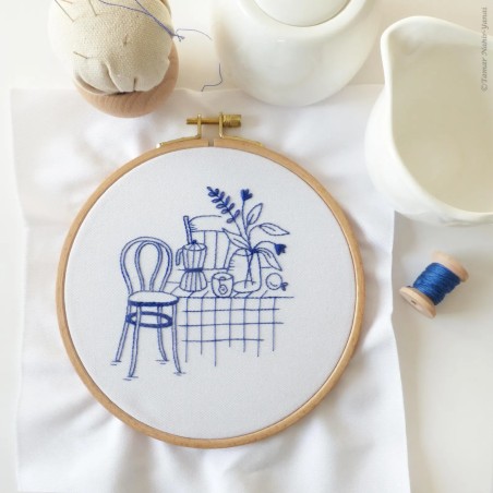 KIT BRODERIE BREAKFAST IN BLUE