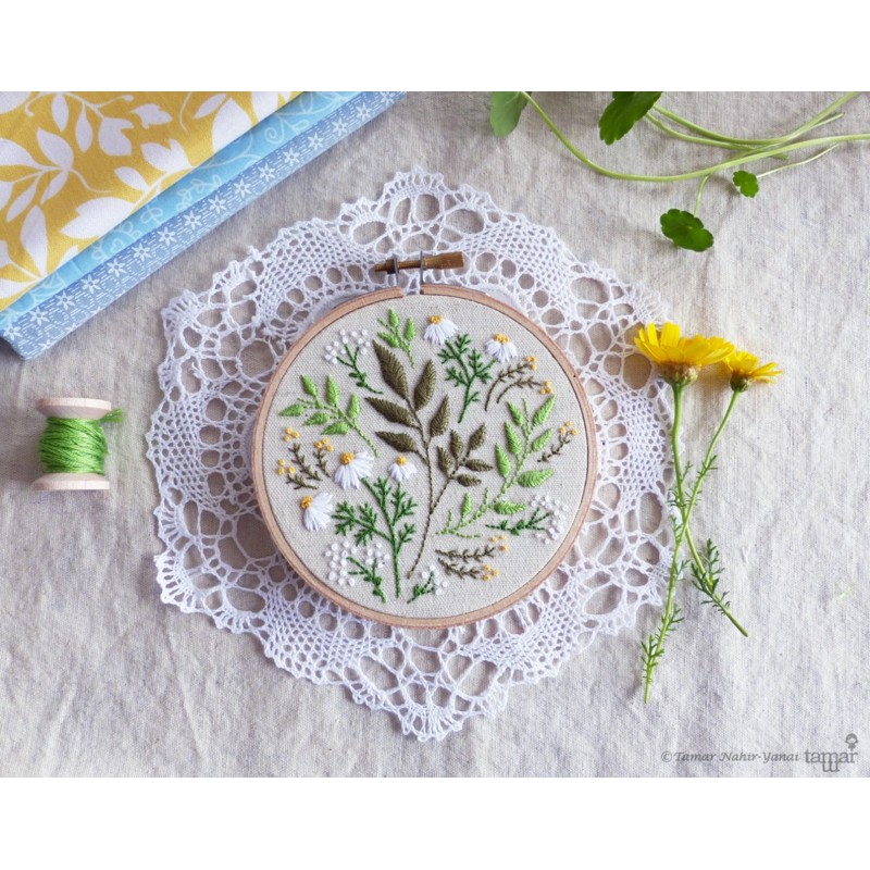 KIT BRODERIE GREEN LEAVES