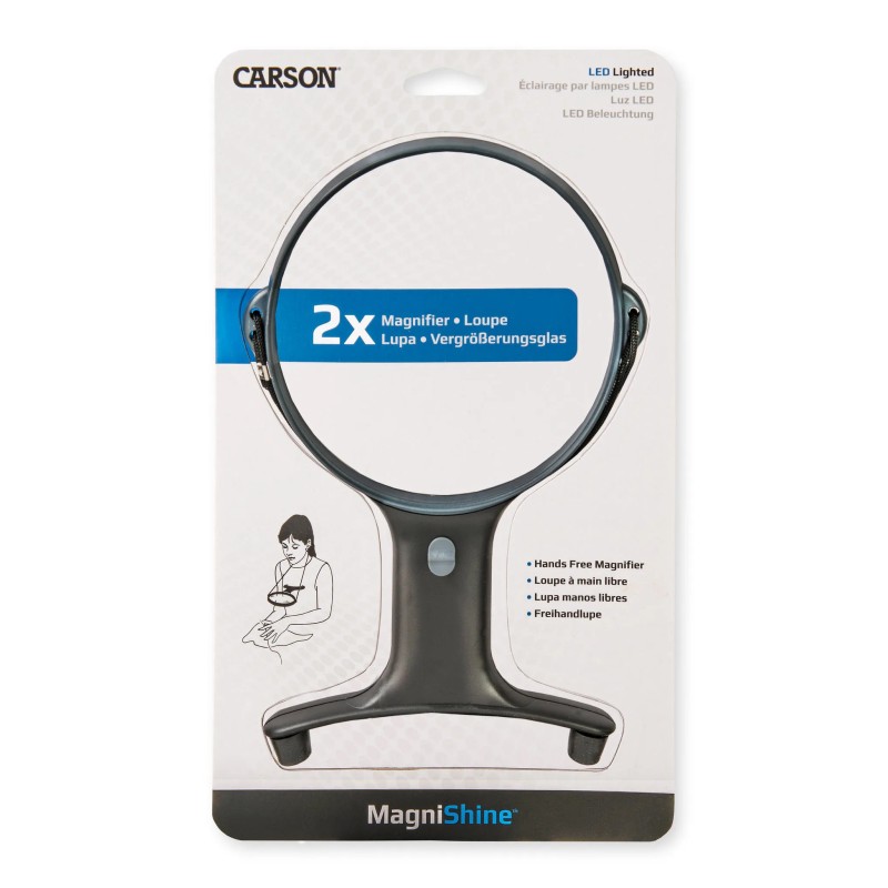 LOUPE À MAIN LIBRE LUMINEUSE X2