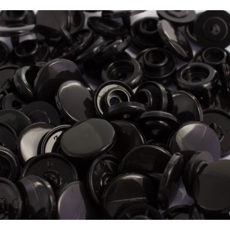 BOUTONS PRESSION NOIR