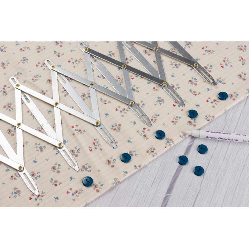 JAUGE de COUTURE EXTENSIBLE BOUTONNIÉRES