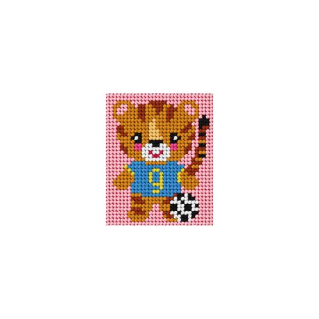 KIT DEMI POINT ENFANT LE PETIT TIGRE AU BALLON