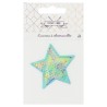 ÉCUSSON À THERMOCOLLER ÉTOILE PAILLETTES 5.5X5.5CM