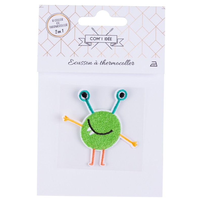 ÉCUSSON À THERMOCOLLER MONSTRE VERT