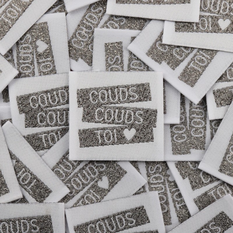 ÉTIQUETTE À COUDRE "COUDS COUDS TOI"