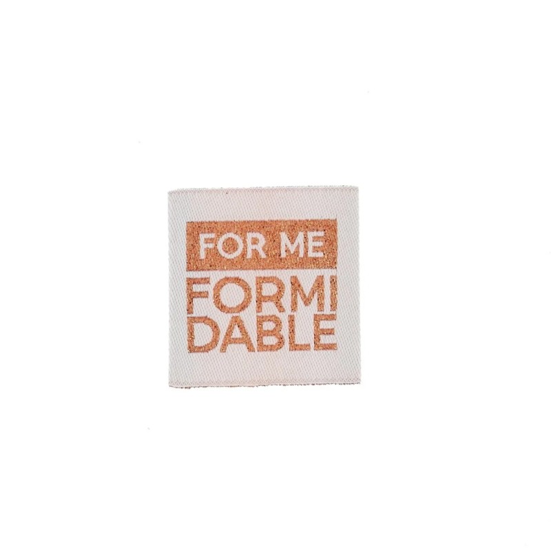 ÉTIQUETTE À COUDRE "FOR ME FORMIDABLE"