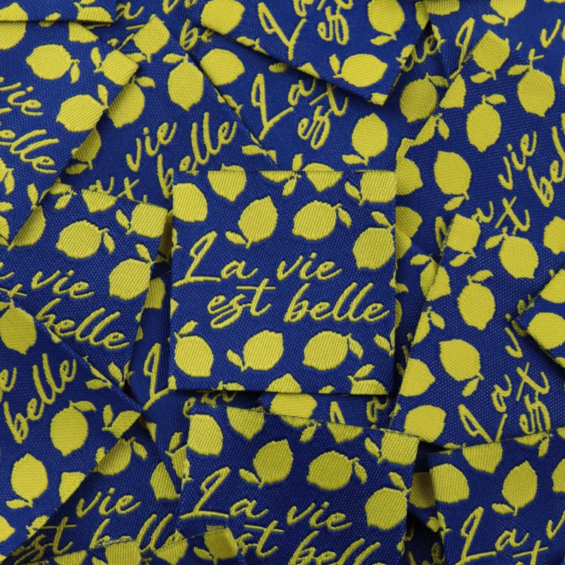 ÉTIQUETTE À COUDRE "LA VIE EST BELLE"