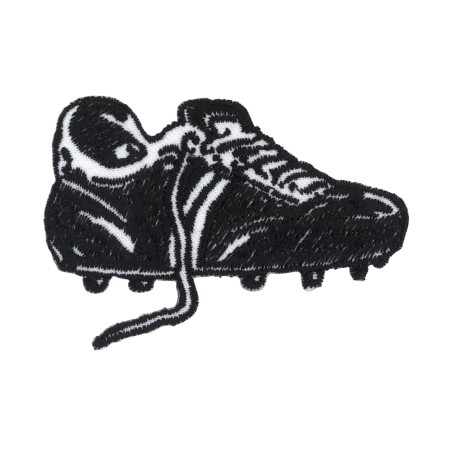 ÉCUSSON À THERMOCOLLER CHAUSSURE DE FOOT 7.2X3.5CM
