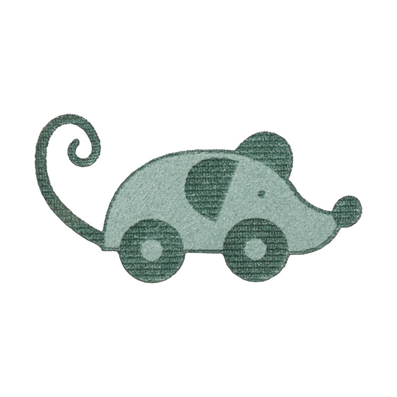 ÉCUSSON À THERMOCOLLER SOURIS VERTE