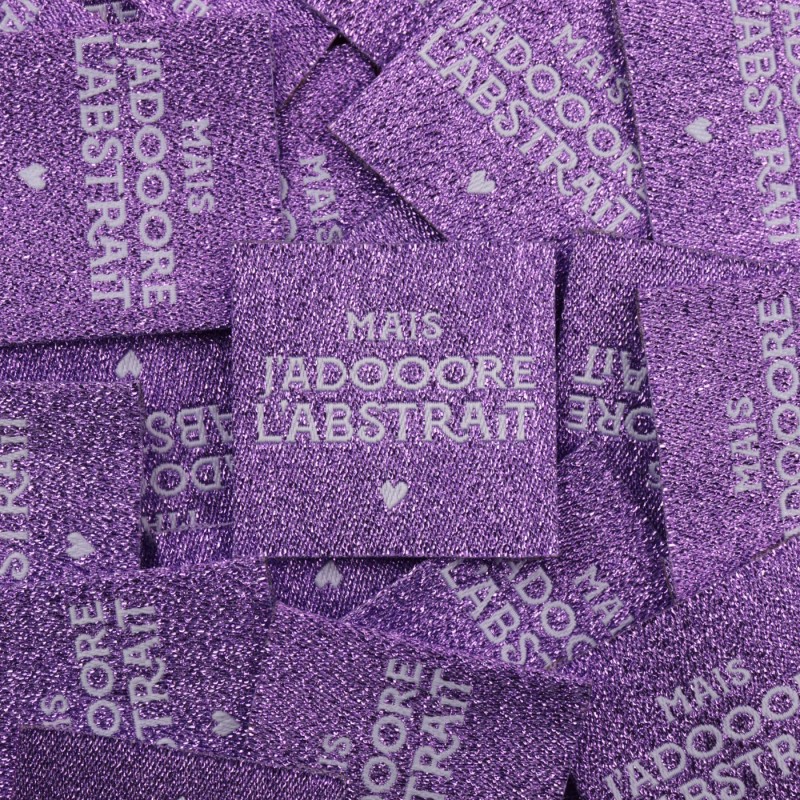 ÉTIQUETTE À COUDRE "MAIS J'ADORE L'ABSTRAIT"