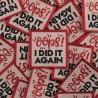 ÉTIQUETTE À COUDRE "OOPS I DID IT AGAIN"