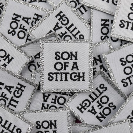ÉTIQUETTE À COUDRE "SON OF A STITCH"
