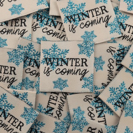 ÉTIQUETTE À COUDRE "WINTER IS COMING"
