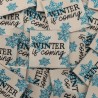ÉTIQUETTE À COUDRE "WINTER IS COMING"