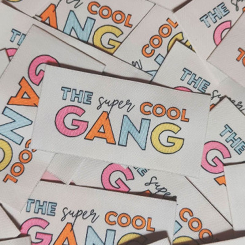 ÉTIQUETTE À COUDRE "SUPER COOL GANG"